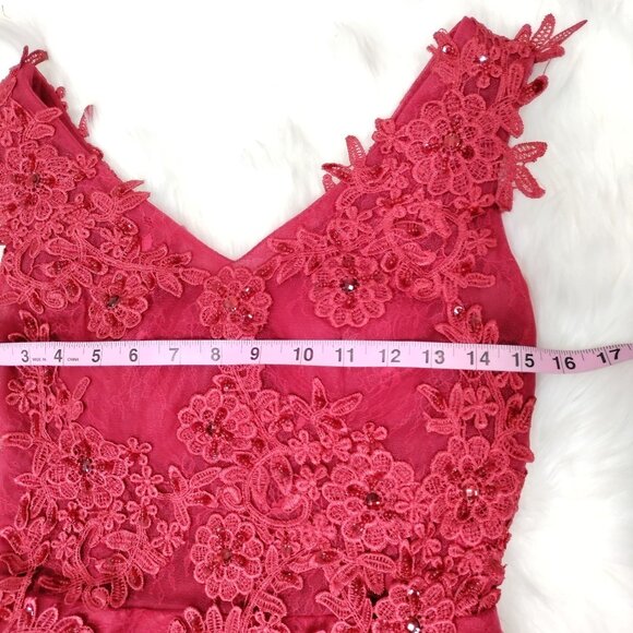 NWOT Baby Online DRESS Red Lace Dress 6 - Picture 16 of 16